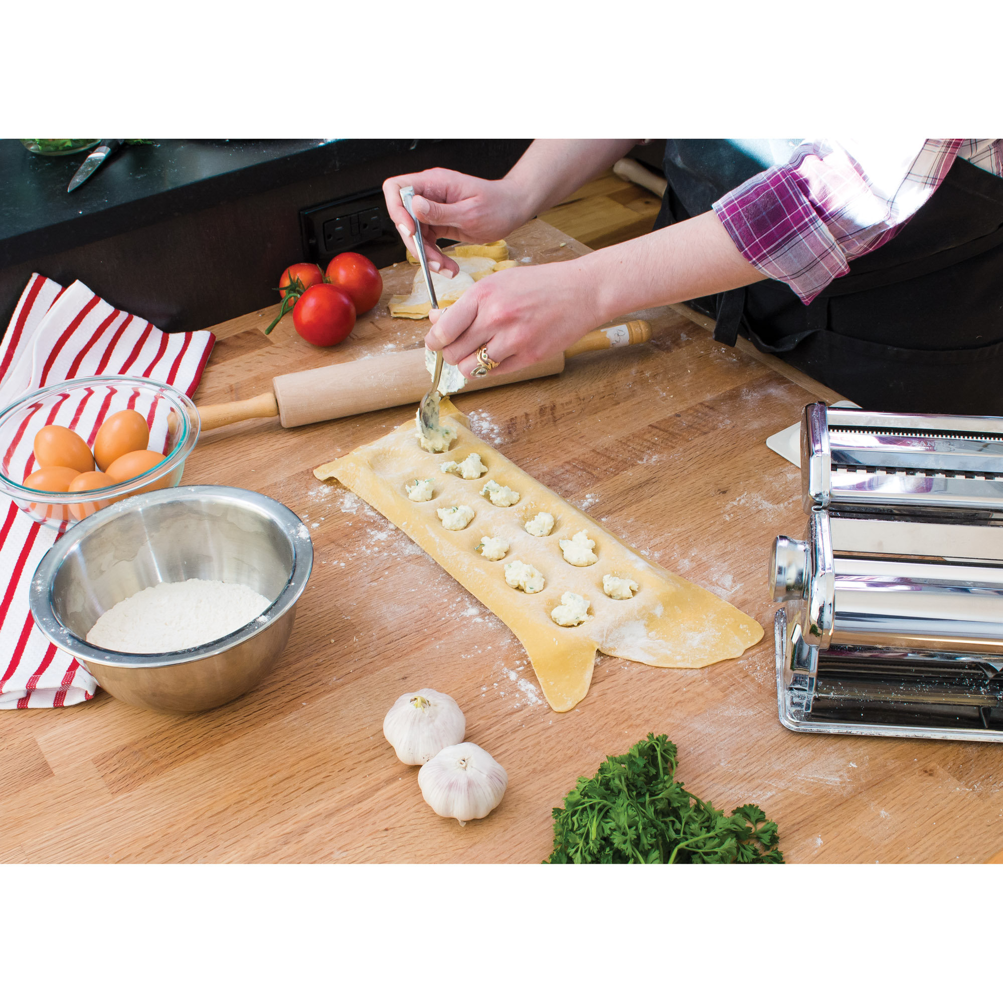 Kitchen Ravioli Maker Steel Pasta Attachment Tool For Kitchen Stand Mixer  New