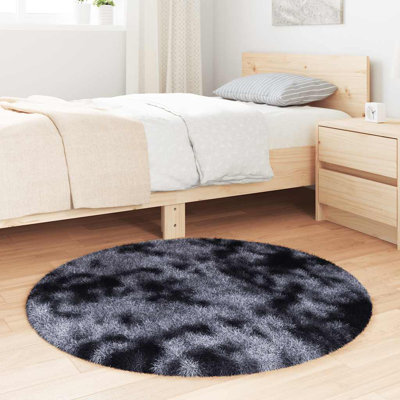 Shaggy Rug High Pile NAVARRA Dark Grey Polyester
