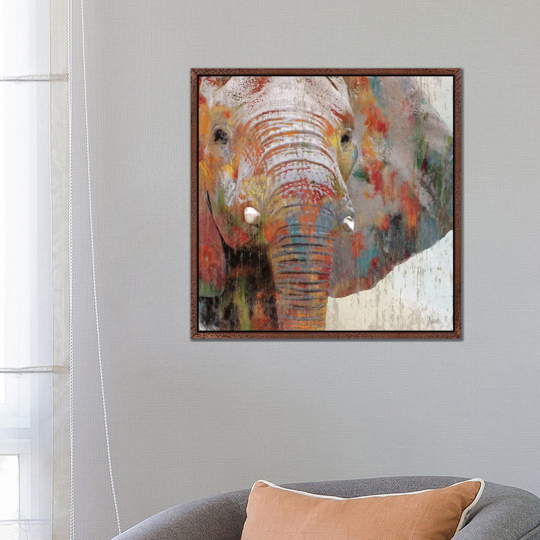 Leinwandbild Paint Splash Elephant von Nan