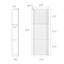 Niche de douche rectangulaire encastrée en acier inoxydable de calibre 18 36,22 po x 12,59 po x 3,93 po-103965825
