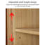 Petite armoire américaine en bois de paulownia