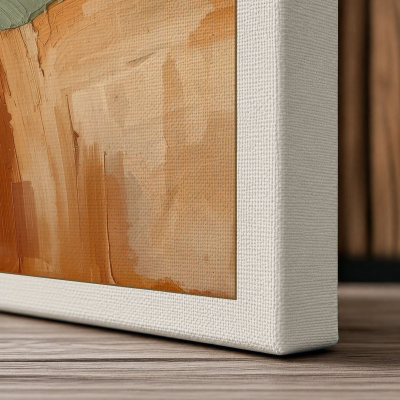 Rolling Horizons Modern - Wrapped Canvas, 36x24 - 91.4 x 61.0 cm, Cream Border