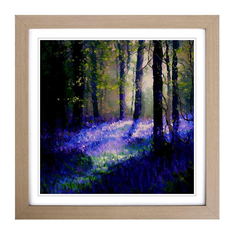 Single Picture Frame Print on Wood, Oak