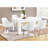 Dining Table, 60" Rectangular, Kitchen, Dining Room, White Laminate, Contemporary, Modern