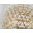 Eclectic Gold LED Gold Globe Chandelier-29552659-88143391