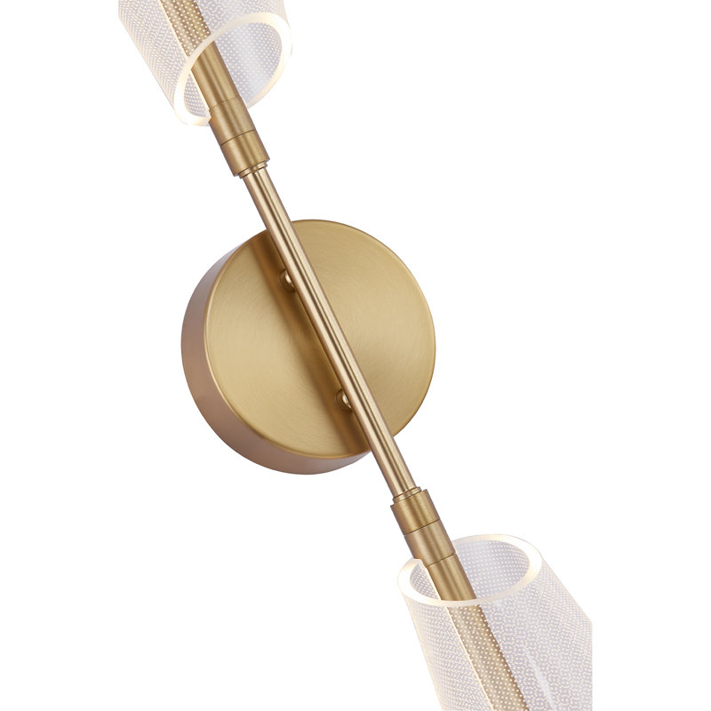 Mulberry 2 - Light LED Wallchiere, Brushed Gold/Light Guide