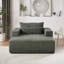 Méridienne éponge en velours côtelé de 75 pouces, aucun assemblage requis, fauteuil-lit moderne moelleux pour la chambre à coucher du salon intérieur-357654022