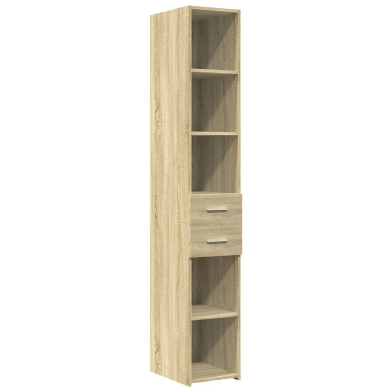 185cm H x 30cm W Standard Bookcase, Sonoma Oak