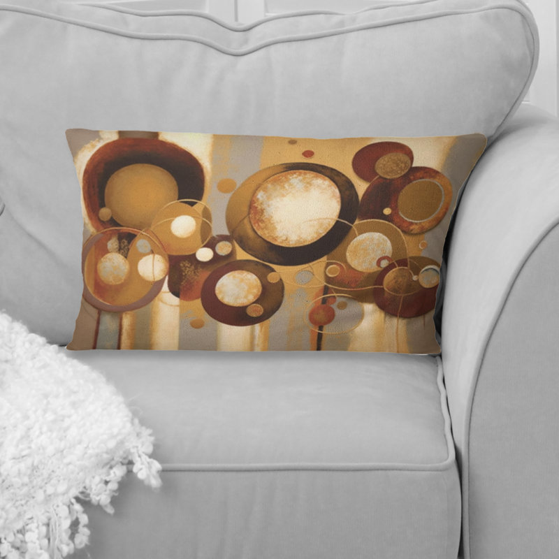 Aged Barrel Universes IV - Coussin décoratif à imprimé abstrait