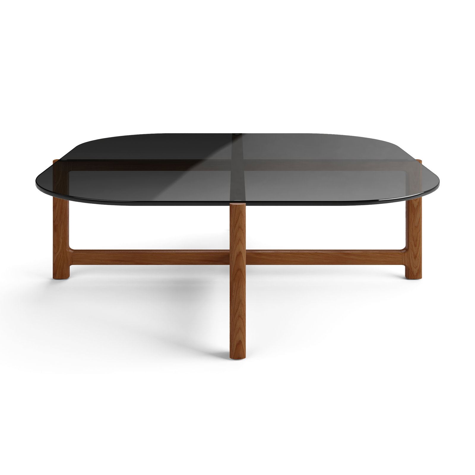 Quarry Solid Wood Coffee Table, Walnut, Vintage Smoke Performance