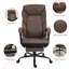 Fauteuil Big and Tall en brun foncé