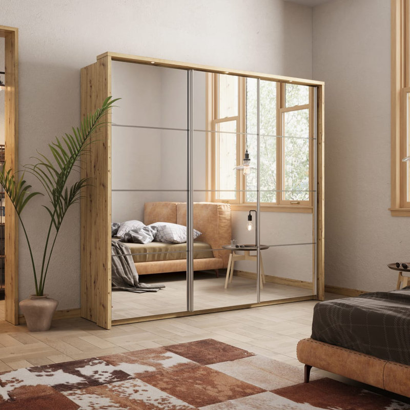 Bejo 3 Door Manufactured Wood Wardrobe