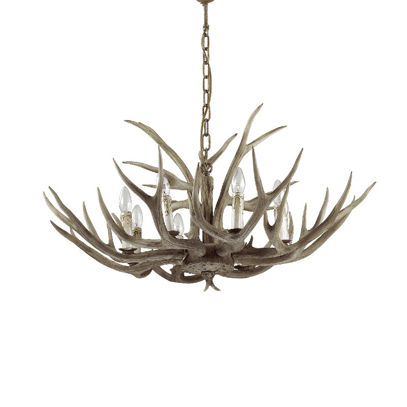 Chalet 8 - Light Candle Style Chandelier
