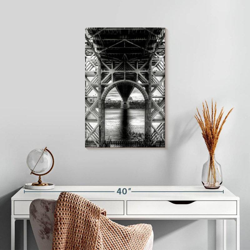 Lilie Below George Washington Bridge, 24" H x 16" W