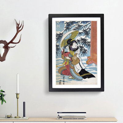 Caught in the Snow by Utagawa Kunisada - Picture Frame Graphic Art Print