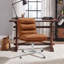 Faux Leather Swivel Desk Chair-1865636716