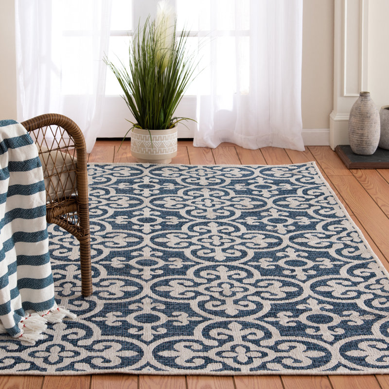 Tapis bleu Lark Manor ™ Giesa, Rectangle 7 pi 10 po x 9 pi 10 po