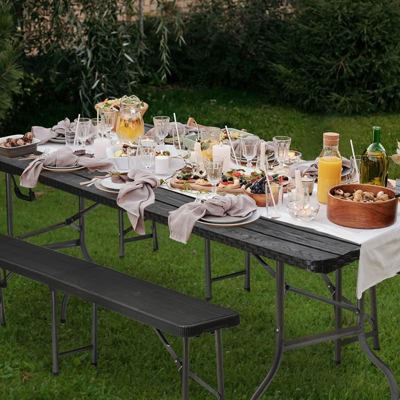 Britlyn Patio Dining Set with Rectangular Table