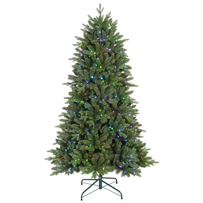 Arbre de Noël 7 pi avec lumières DEL RVB RVB 7 pi et installation facile