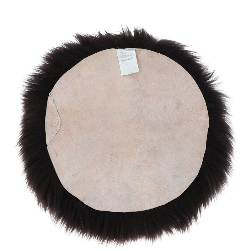 Sheepskin Seat Pad Wolf Tip, Brown