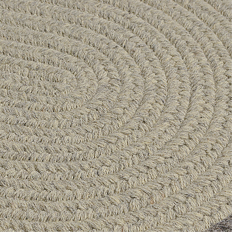 Tapis beige en laine Rupert, Rond 10 pi