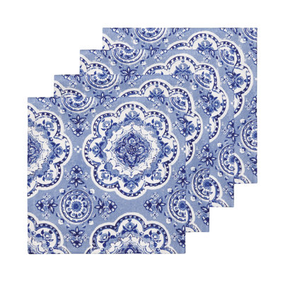 Maison d'Hermine Melodie Bleue 100% Cotton Napkins - 20" x 20"