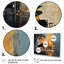 Ensemble d'illustrations murales 4 pièces jaune et bleu-495904362