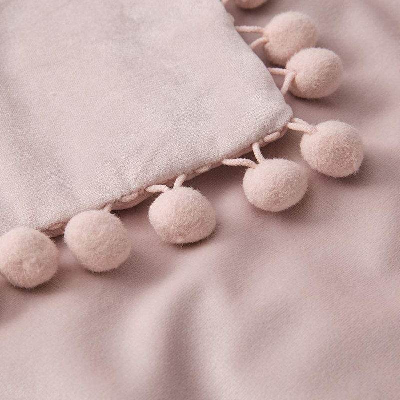 Housse de coussin Fortham, 18 po x 18 po, Rose clair