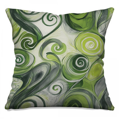 Coussins décoratifs Green Swirl
