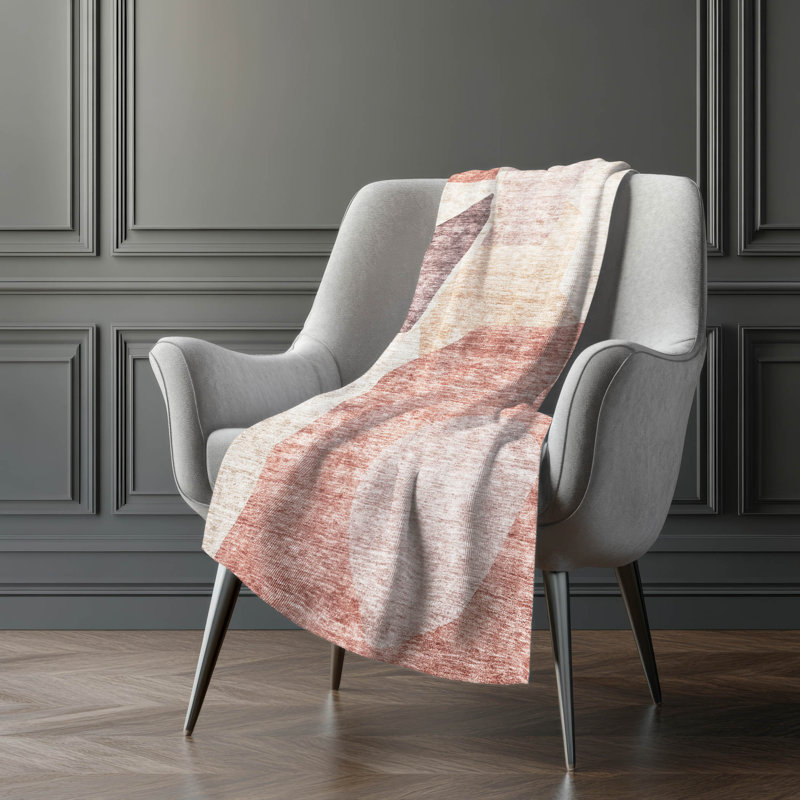 Jeté en sherpa Addison Sherpa ASB665, Rosé