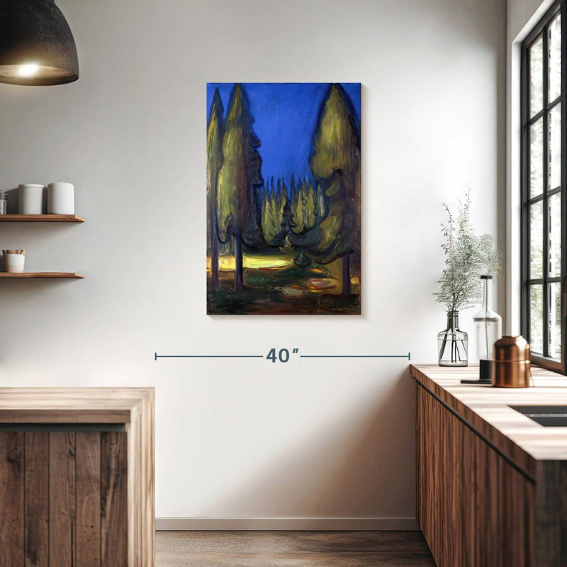 Forêt d'épinettes foncées Alvord, H 36 po x l 24 po