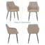 Ensemble de chaises de salle à manger beige 2 pièces-301404603