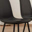 Ensemble de chaises de salle à manger moderne et minimaliste noir