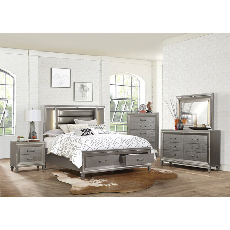 Commode de 6 tiroirs en bois 1Pc