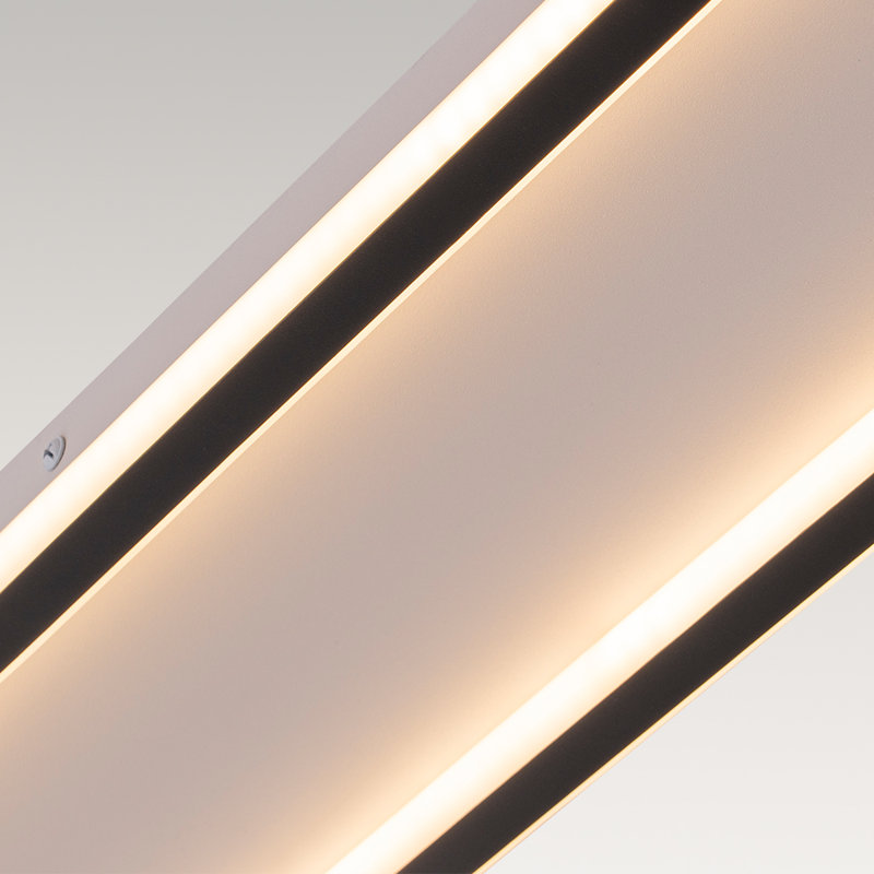 Plafonnier semi-encastré rond à DEL 1 lumière Kesly, H 2,2 po x l 47,2 po x P 5,9 po