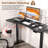 Kriaris Height Adjustable Gaming Standing Desk with Built in Outlets-437297870