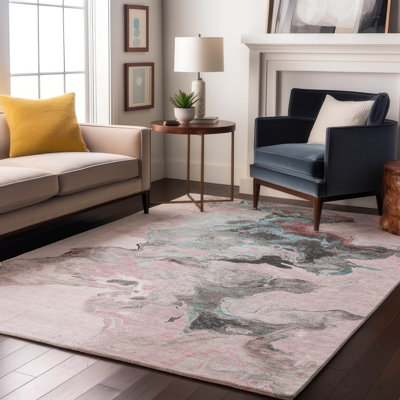 Premium Machine Washable Mehara AMF1688 Abstract Rug