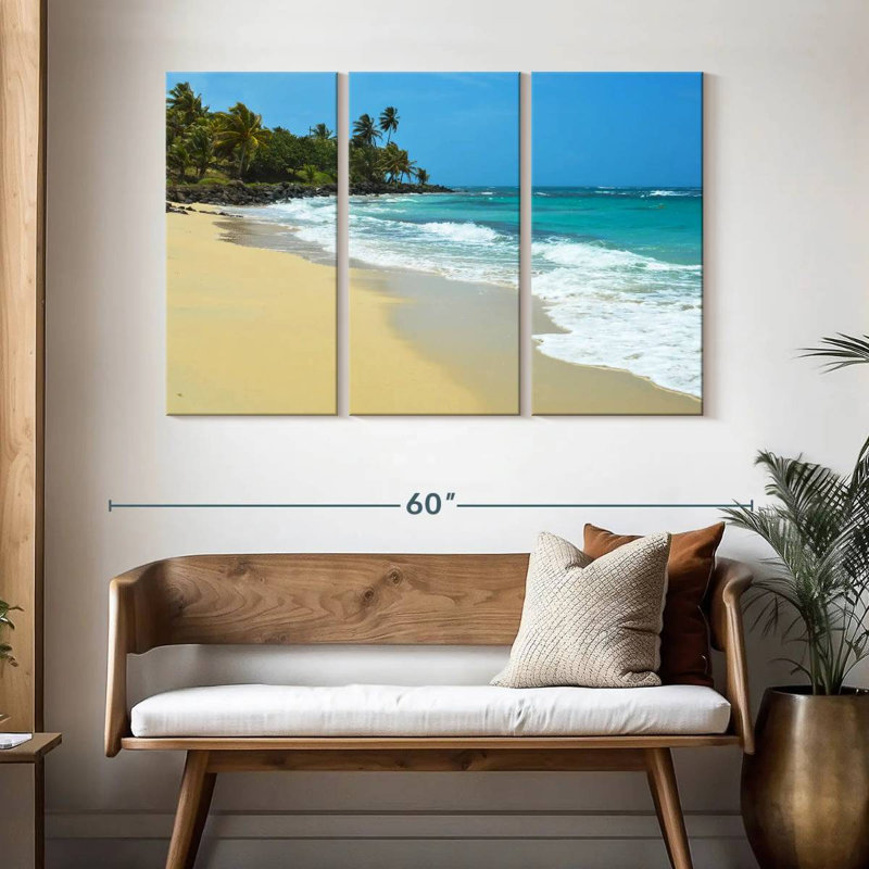 Plage Gillard dans les Caraïbes, H 32 po x l 50 po