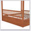 Wooden Canopy Bed With Storage Drawers-403243035-403243033