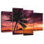 Coucher de soleil coloré sur la plage-224983964