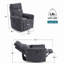  Fauteuil inclinable et berçant manuel en velours côtelé 34 po Sherry-1897598817-1886115794