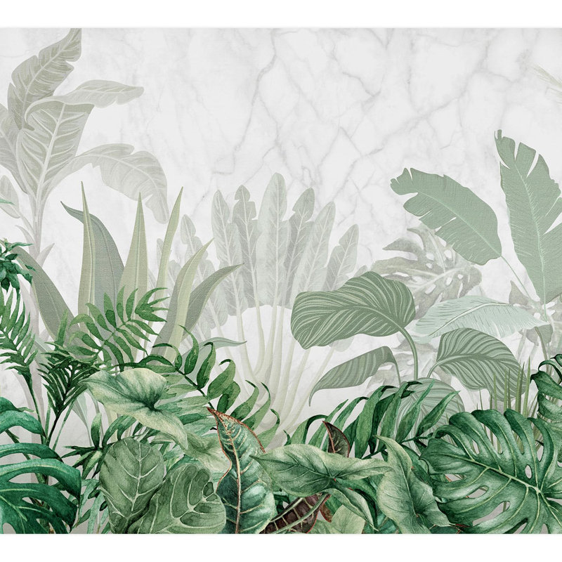 Bordure florale pelez et collez, L 108 po x l 120 po