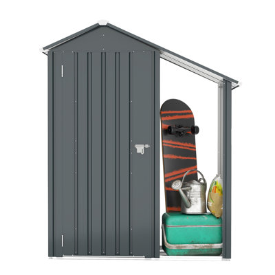 Galvanized Metal 2 - In 1 Cabinet For Garden And Indoor Storage, Waterproof Design, Clear Assembly , Lock System, Brown, 60 Lb Frame, Shelf Load 70 Lbs Storage Unit Of Steel, , Ideal Use, Brown