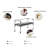 Bedroom Bench, Clear Acrylic and Gold Stainless Steel Combination-183128903