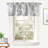 Floral Scalloped 52'' W Window Valance in-66606455-66606411