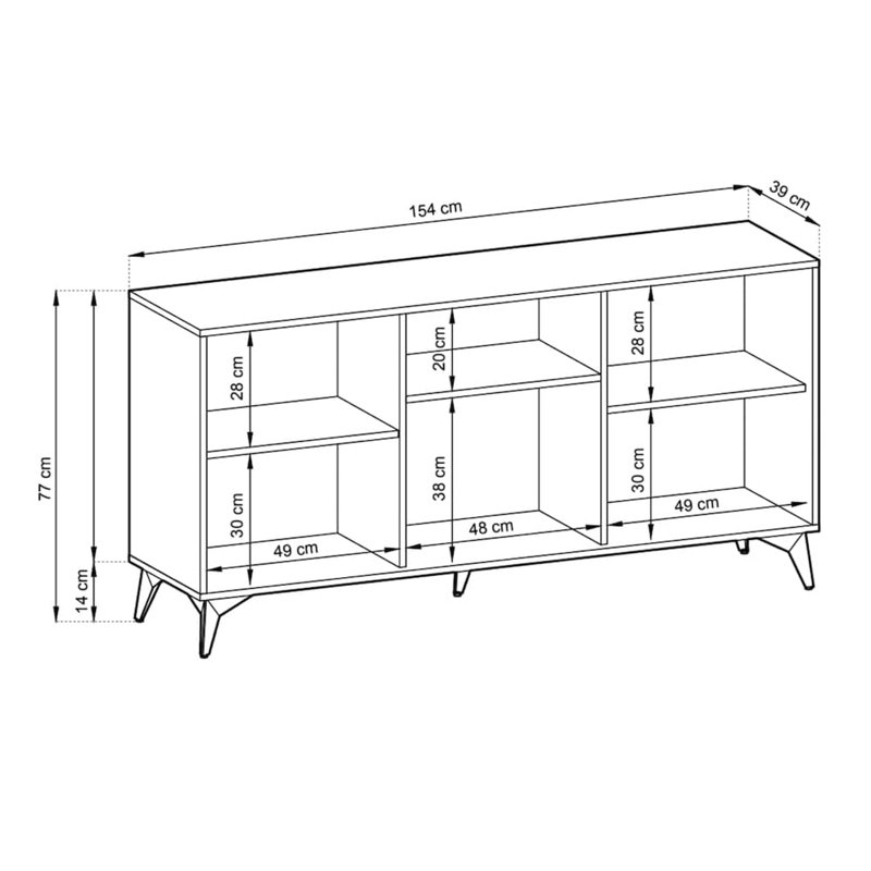 Ying 154cm Sideboard