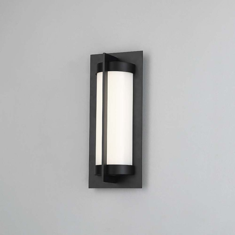 Laffoon LED Outdoor Wall Light, 6'' W x 3.75'' D x 14'' H