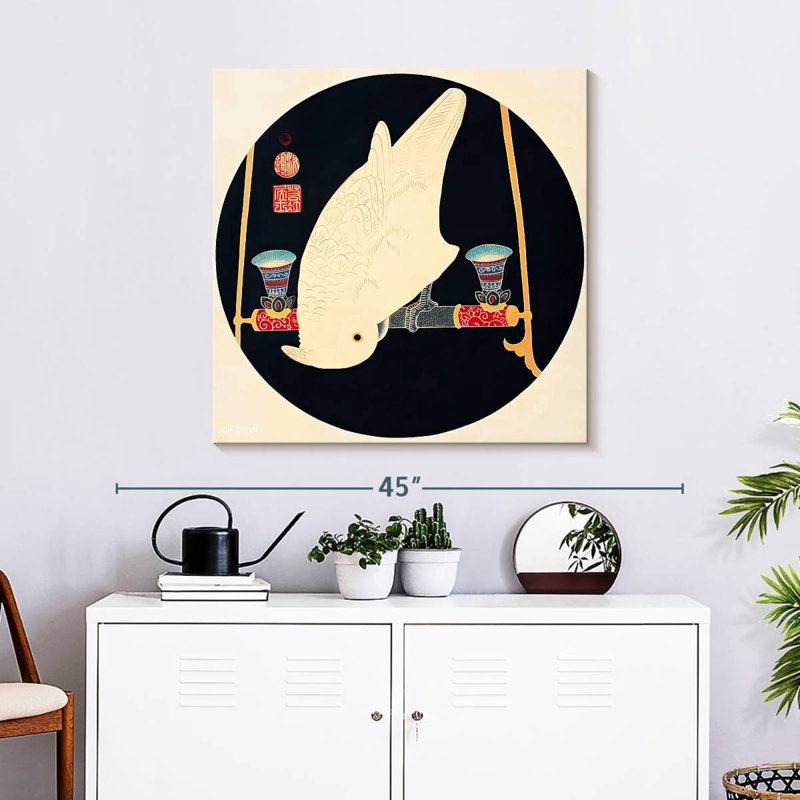 Brampt A White Macaw, 30" H x 30" W