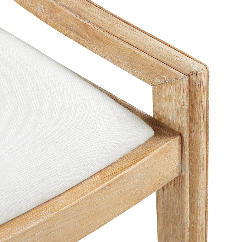 Alexa Upholstered Arm Chair, Natural