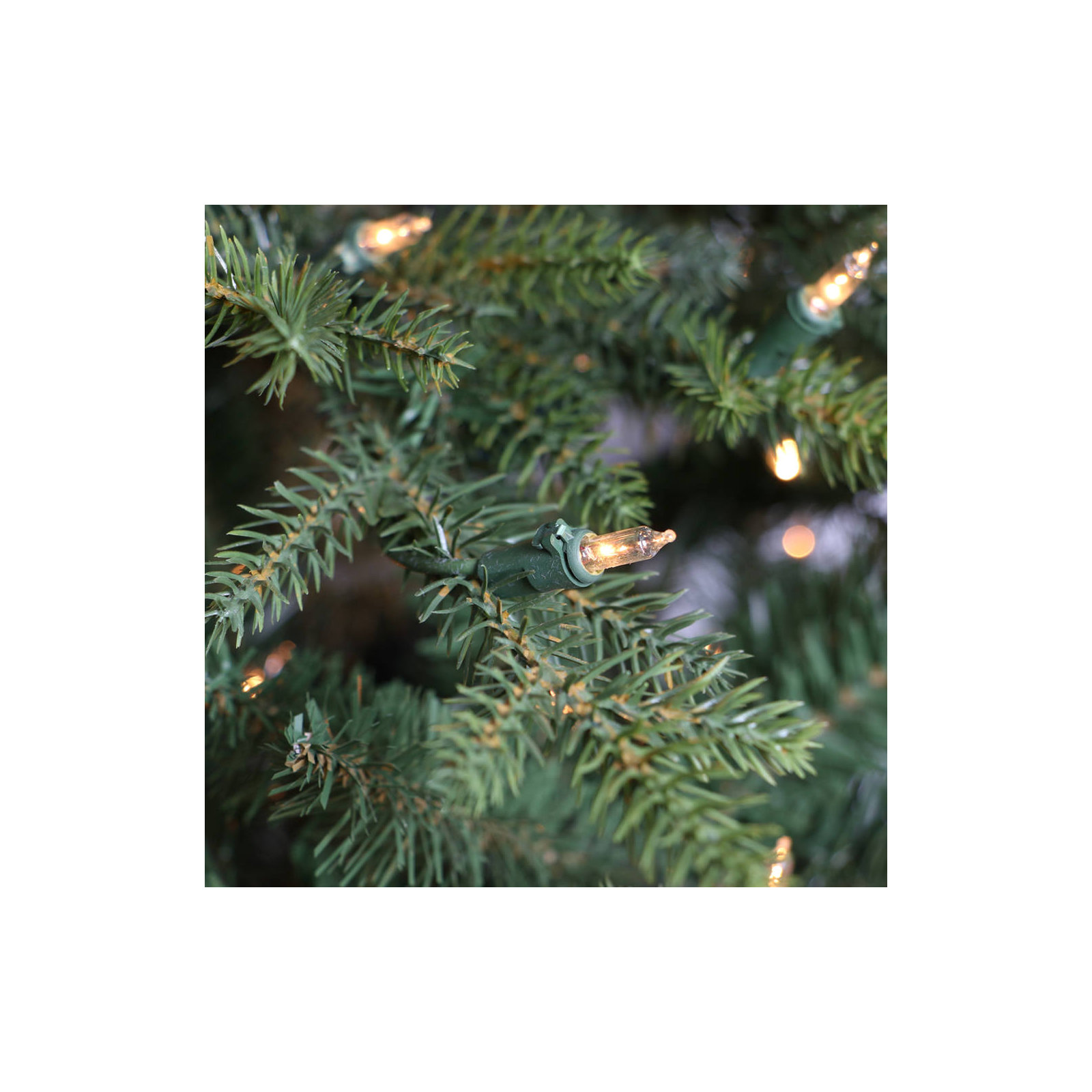 Lighted Artificial Fir Christmas Tree, 4.5' H